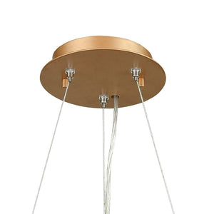 Atlas Seneca 26" Wide 6-Light Chandelier - Elegant Matte Gold with Crystal Prisms for Stunning Ambiance CL12428-GD