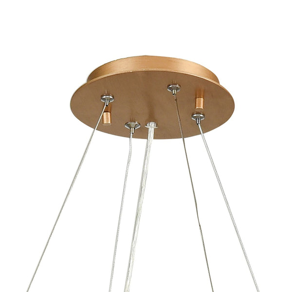 Atlas Seneca Falls 34'' Wide 8-Light Chandelier - Modern Matte Gold Design with Cascading Crystal Elegance CL12429-GD