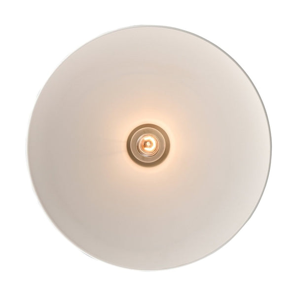 Atlas Surf 16'' Wide 1-Light Semi Flush Mount - Modern Textured White Design for Coastal-Inspired Spaces CL12449-WH