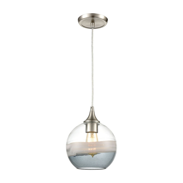 Atlas Sutter Creek 8" Wide Modern Pendant Light - Satin Nickel, Stylish Illumination for Home & Office CL12451-NK