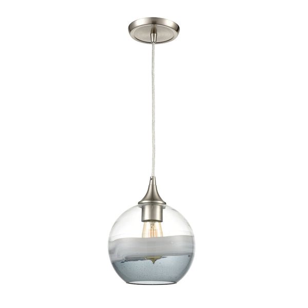 Atlas Sutter Creek 8" Wide Modern Pendant Light - Satin Nickel, Stylish Illumination for Home & Office CL12451-NK