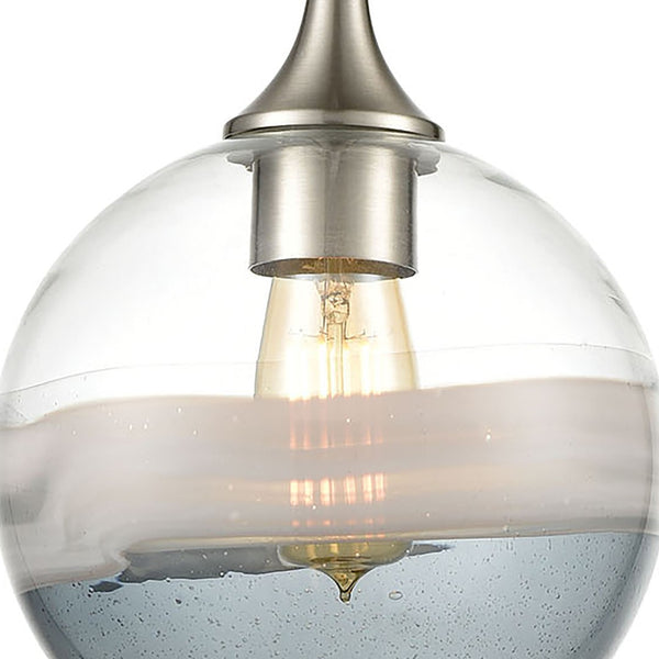 Atlas Sutter Creek 8" Wide Modern Pendant Light - Satin Nickel, Stylish Illumination for Home & Office CL12451-NK