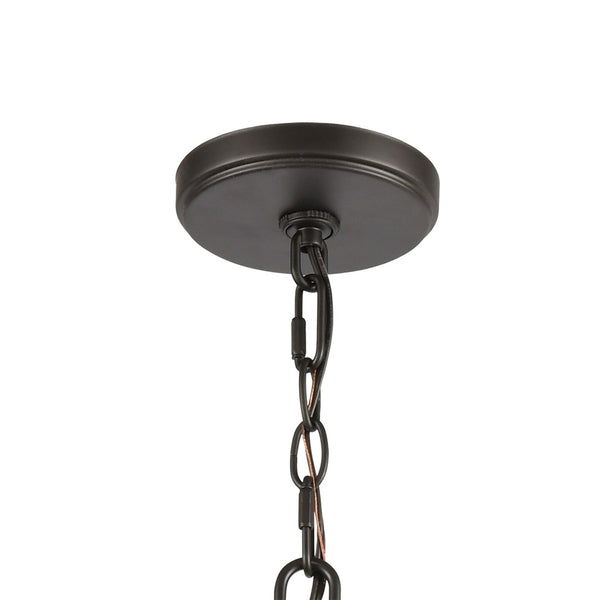 Atlas Talia 6-Light Chandelier - Modern Dual-Ring Design with Candle-Style Elegance for Timeless Interiors Oil Rubbed Bronze 29'' CL12458-BZ