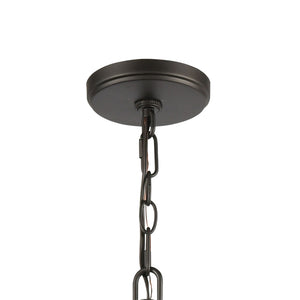 Atlas Talia 6-Light Chandelier - Modern Dual-Ring Design with Candle-Style Elegance for Timeless Interiors Oil Rubbed Bronze 38'' CL12459-BZ