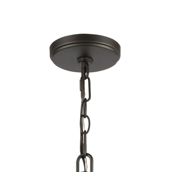 Atlas Talia 6-Light Chandelier - Modern Dual-Ring Design with Candle-Style Elegance for Timeless Interiors Oil Rubbed Bronze 38'' CL12459-BZ