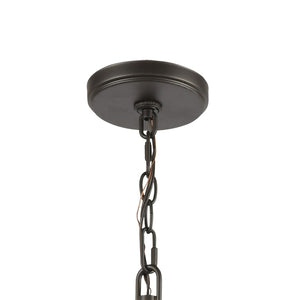 Atlas Talia 42" Wide 8-Light Linear Chandelier - Elegant Oil Rubbed Bronze & Satin Brass Design for Any Space CL12460-BZ