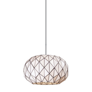 Atlas Tetra 16" Wide 3-Light Chandelier - Stunning Polished Chrome Design with Geometric Glass Elegance CL12461-CH