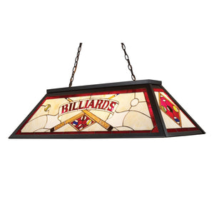 Atlas Tiffany 14'' Wide 4-Light Linear Chandelier - Stunning Stained Glass & Victorian Charm for Homes CL12462-BZ1
