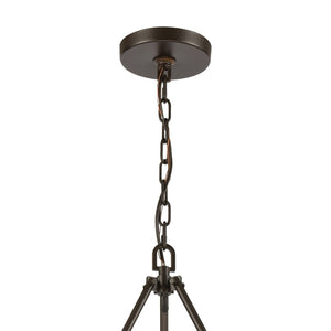 Atlas Transitions Chandelier - Modern Candle-Style Lighting with Two-Tone Finish for Elegant Interiors Oil Rubbed Bronze 27'' CL12466-BZ