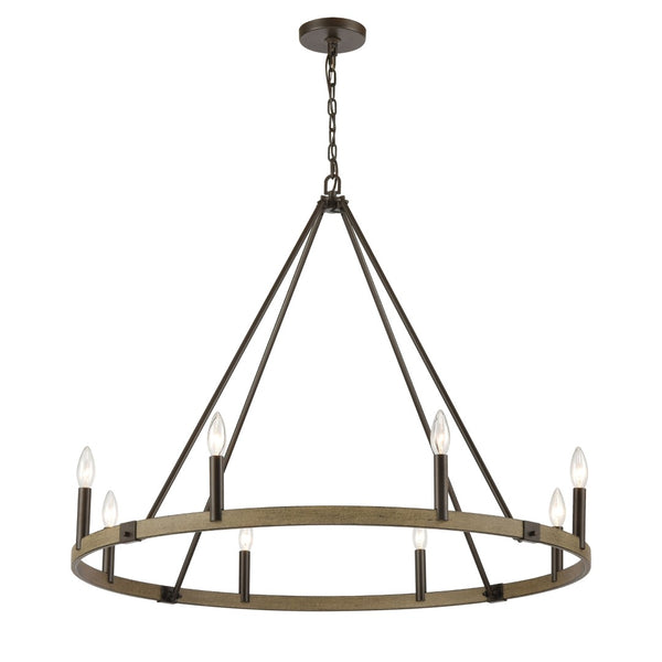 Atlas Transitions 36'' Wide 8-Light Chandelier - Elegant Oil Rubbed Bronze Design for Stylish Interiors CL12468-BZ