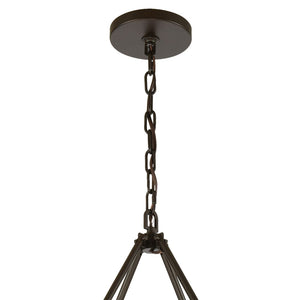 Atlas Transitions Chandelier - Modern Candle-Style Lighting with Two-Tone Finish for Elegant Interiors Oil Rubbed Bronze 50'' CL12469-BZ