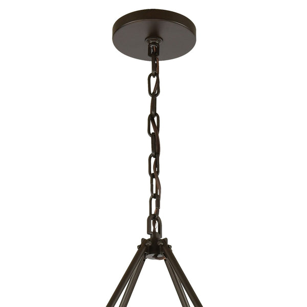 Atlas Transitions Chandelier - Modern Candle-Style Lighting with Two-Tone Finish for Elegant Interiors Oil Rubbed Bronze 50'' CL12469-BZ