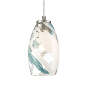Atlas Turbulence 5" Wide 1-Light Pendant - Sleek Satin Nickel Fixture for Modern Task & Ambient Lighting CL12473-NK