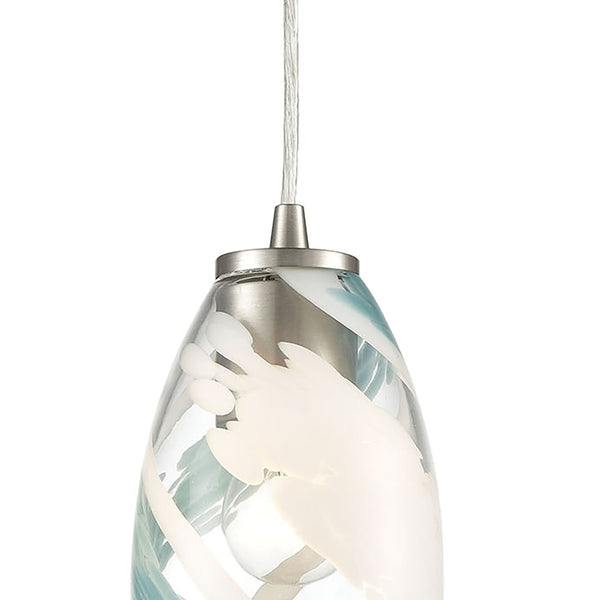 Atlas Turbulence 5" Wide 1-Light Pendant - Sleek Satin Nickel Fixture for Modern Task & Ambient Lighting CL12473-NK