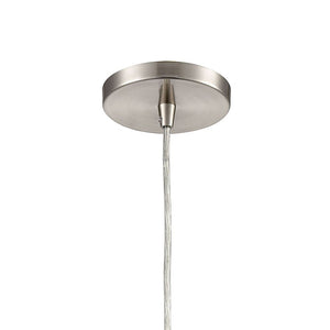 Atlas Turbulence 5" Wide 1-Light Pendant - Sleek Satin Nickel Fixture for Modern Task & Ambient Lighting CL12473-NK