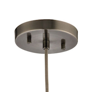 Atlas Urban Form Mini Pendant Light - Stylish Weathered Grey Concrete & Chic Accents for Modern Spaces Black Nickel 6'' CL12478-GY