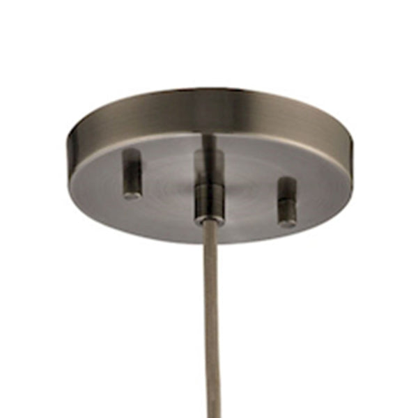 Atlas Urban Form Mini Pendant Light - Stylish Weathered Grey Concrete & Chic Accents for Modern Spaces Black Nickel 6'' CL12478-GY