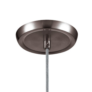 Atlas Verona 5" Wide 1-Light Pendant - Unique Starburst Blue Glass with Satin Nickel for Modern Interiors CL12483-BL1