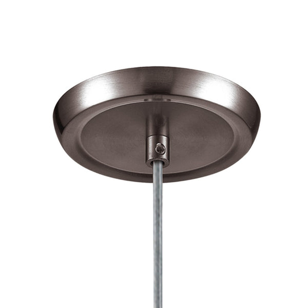 Atlas Verona 5" Wide 1-Light Pendant - Unique Starburst Blue Glass with Satin Nickel for Modern Interiors CL12483-BL1