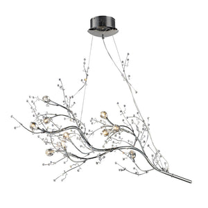 Atlas Viviana 40'' Wide 10-Light Chandelier - Contemporary Polished Chrome with Crystal Accents for Elegance CL12489-CH