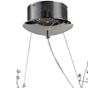 Atlas Viviana 40'' Wide 10-Light Chandelier - Contemporary Polished Chrome with Crystal Accents for Elegance CL12489-CH