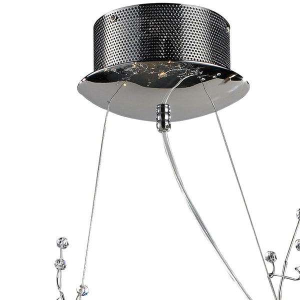 Atlas Viviana 40'' Wide 10-Light Chandelier - Contemporary Polished Chrome with Crystal Accents for Elegance CL12489-CH