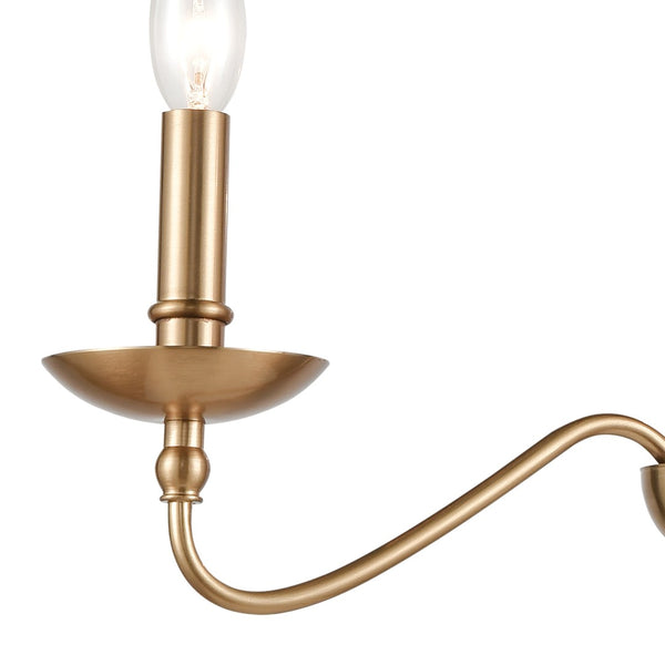 Atlas Wellsley 18" 3-Light Chandelier - Elegant Burnished Brass Fixture for Dining & Living Spaces CL12498-BS