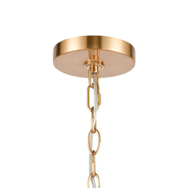 Atlas Wellsley 18" 3-Light Chandelier - Elegant Burnished Brass Fixture for Dining & Living Spaces CL12498-BS