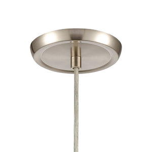 Atlas Winter Wind 5'' Wide Mini Pendant - Stylish Blown Glass & Satin Nickel for Modern Interiors CL12508-CL