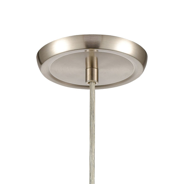 Atlas Winter Wind 5'' Wide Mini Pendant - Stylish Blown Glass & Satin Nickel for Modern Interiors CL12508-CL