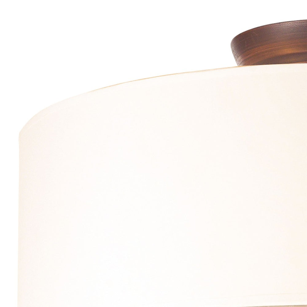 Atlas Winterberry 16'' Wide 3-Light Semi Flush Mount - Elegant Antique Darkwood with Glass Droplets CL12512-CO