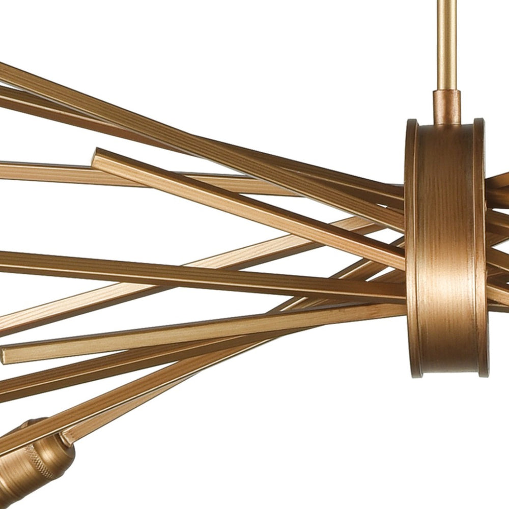 Atlas Xenia 42" Wide 10-Light Chandelier - Customizable Matte Gold Fixture for Modern Elegance & Style CL12517-GD
