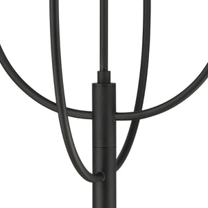 Atlas Continuance 30'' Wide 6-Light Chandelier - Modern Charcoal Elegance for Dining & Living Spaces CL12524-BK
