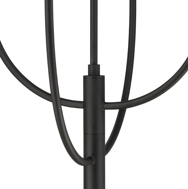 Atlas Continuance 30'' Wide 6-Light Chandelier - Modern Charcoal Elegance for Dining & Living Spaces CL12524-BK