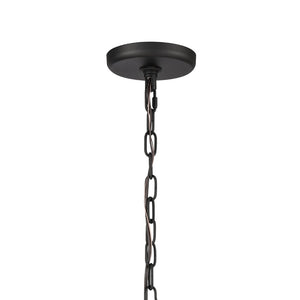 Atlas Continuance 30'' Wide 6-Light Chandelier - Modern Charcoal Elegance for Dining & Living Spaces CL12524-BK