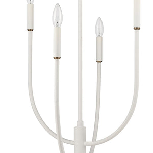 Atlas Continuance Modern 30'' Wide 6-Light Chandelier in Elegant White Coral for Stylish Room Ambiance CL12524-WH