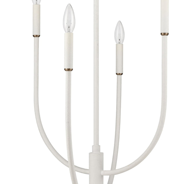 Atlas Continuance Modern 30'' Wide 6-Light Chandelier in Elegant White Coral for Stylish Room Ambiance CL12524-WH