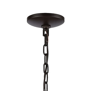 Atlas Concentric 7-Light Chandelier in Oil Rubbed Bronze & Satin Brass - Modern Design for Stunning Elegance CL12528-BZ