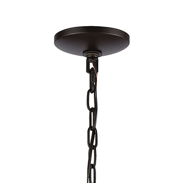 Atlas Concentric 7-Light Chandelier in Oil Rubbed Bronze & Satin Brass - Modern Design for Stunning Elegance CL12528-BZ