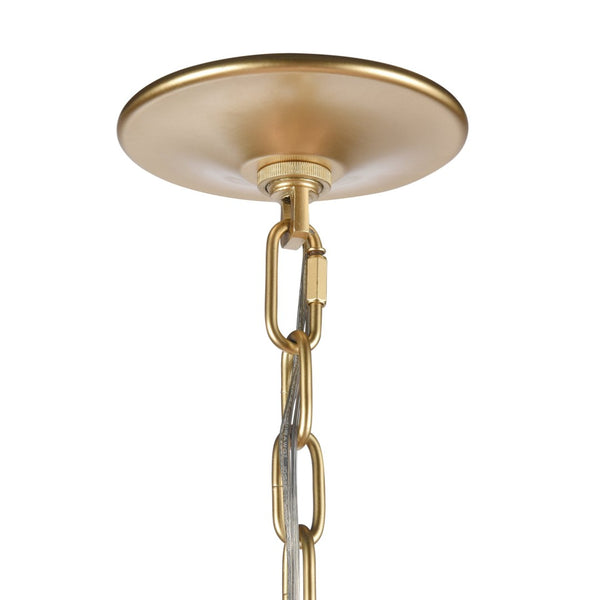 Atlas Noura 60" Wide 15-Light Chandelier - Elegant Champagne Gold Design with Stunning Glass Accents CL12534-GD