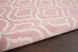 Nourison Jubilant JUB19 Machine Made Power-loomed Borderless Design Indoor Only Contemporary  Rug Pink, Pink 100% Polypropylene 99446479938