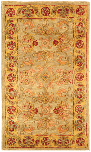 Safavieh Cl324 Hand Tufted  Rug Light Green / Gold CL324A-4R