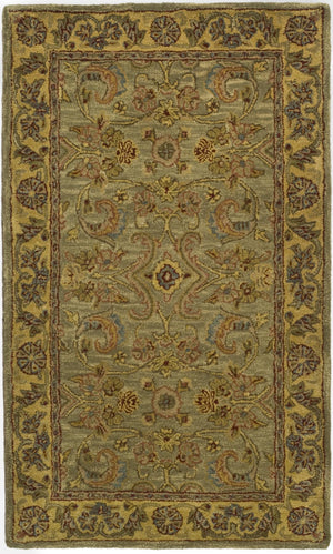 Safavieh Cl324 Hand Tufted  Rug Light Green / Gold CL324A-4R