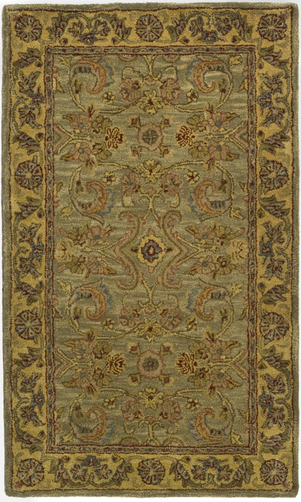 Safavieh Cl324 Hand Tufted  Rug Light Green / Gold CL324A-4R