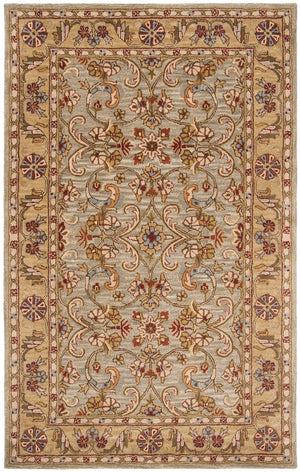 Safavieh Cl324 Hand Tufted  Rug Light Green / Gold CL324A-4R