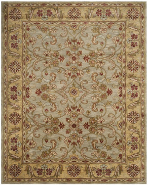 Safavieh Cl324 Hand Tufted  Rug Light Green / Gold CL324A-4R