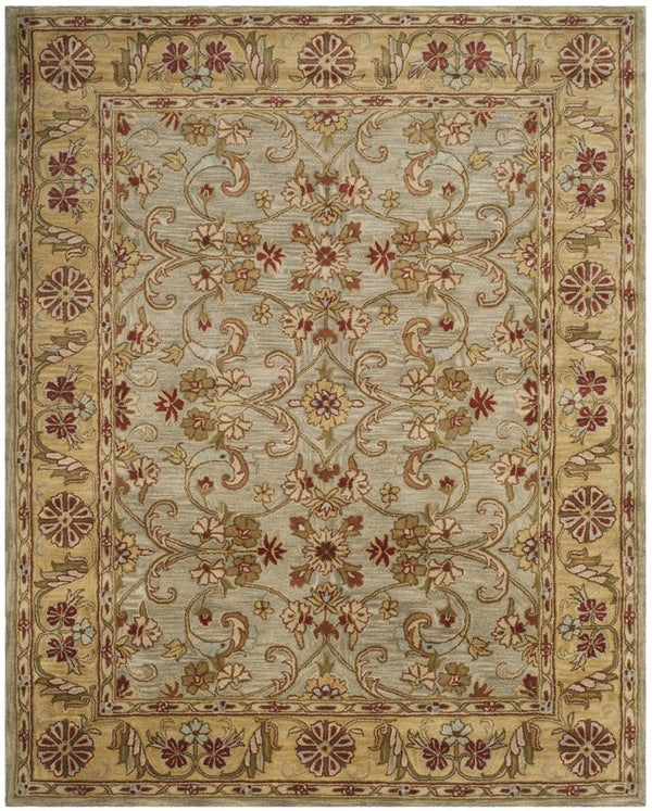 Safavieh Cl324 Hand Tufted  Rug Light Green / Gold CL324A-4R