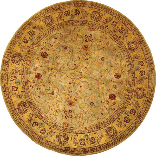 Safavieh Cl324 Hand Tufted  Rug Light Green / Gold CL324A-4R