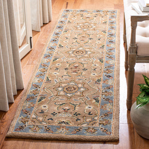 Safavieh Cl387 Hand Tufted  Rug Beige / Light Blue CL387A-4R