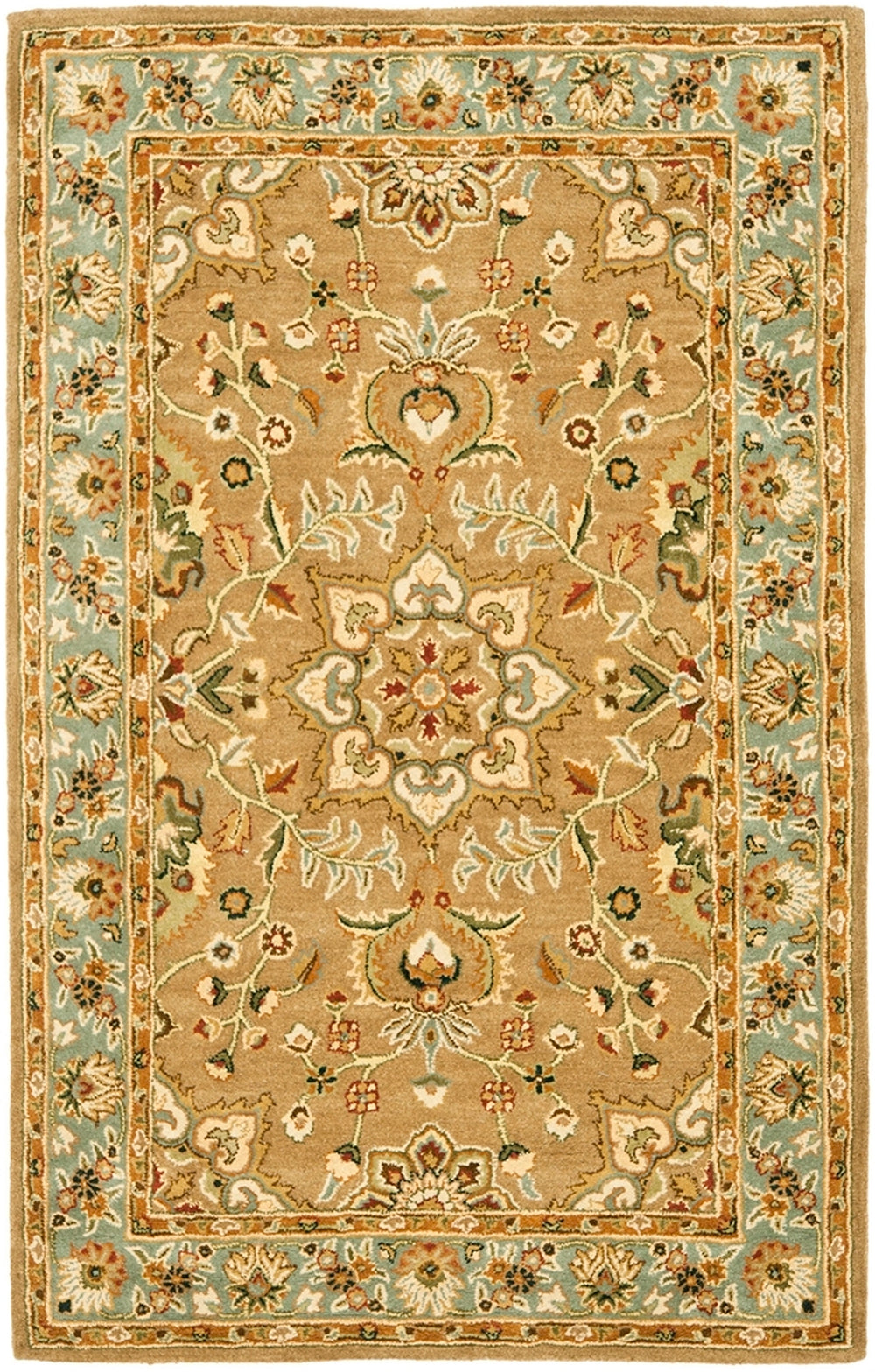 Safavieh Cl387 Hand Tufted  Rug Beige / Light Blue CL387A-4R